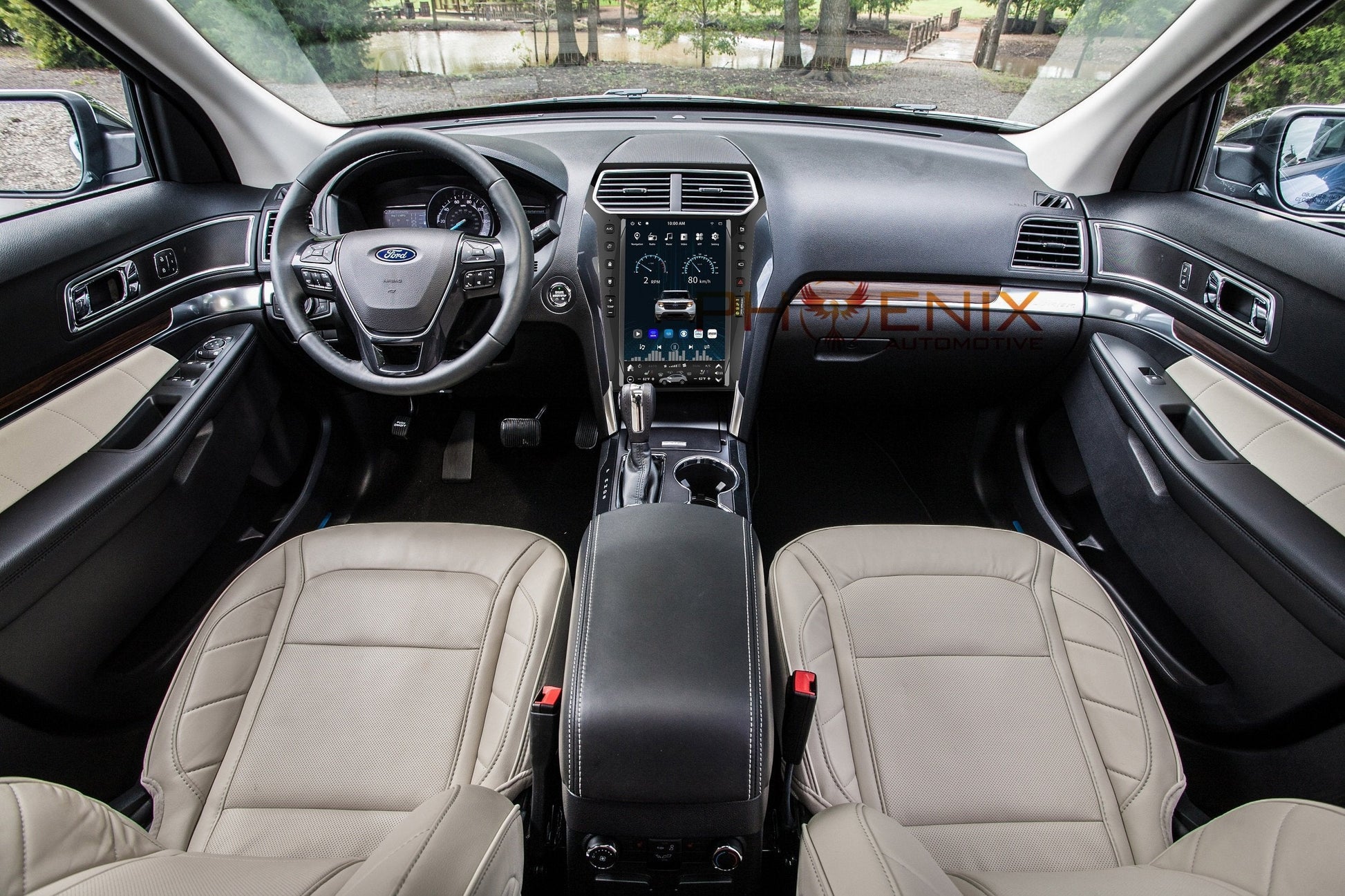 13.6" Android 13 Vertical Screen Navigation Radio for Ford Explorer 2011 - 2019 | Phoenix Automotive