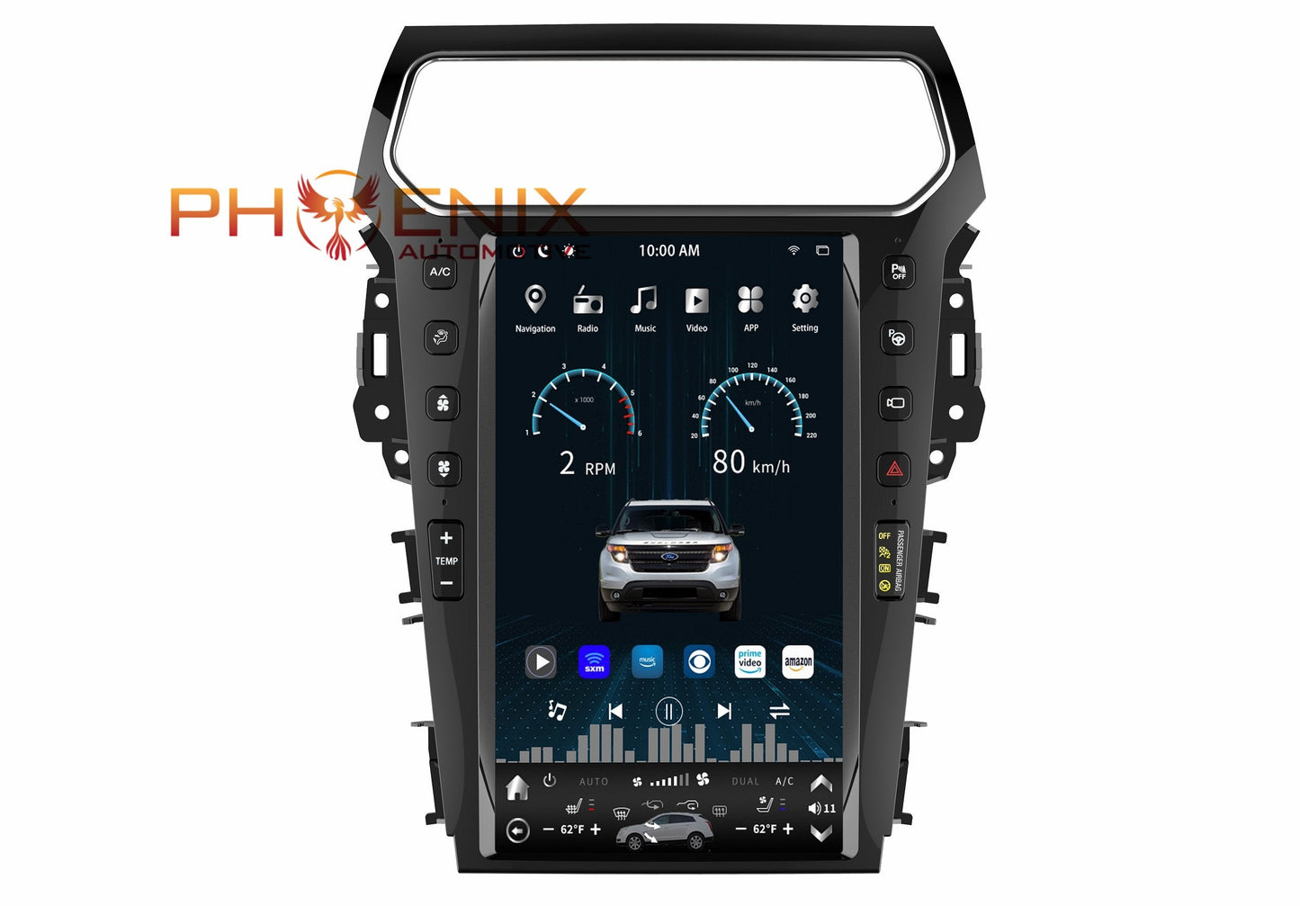13.6" Android 13 Vertical Screen Navigation Radio for Ford Explorer 2011 - 2019 | Phoenix Automotive