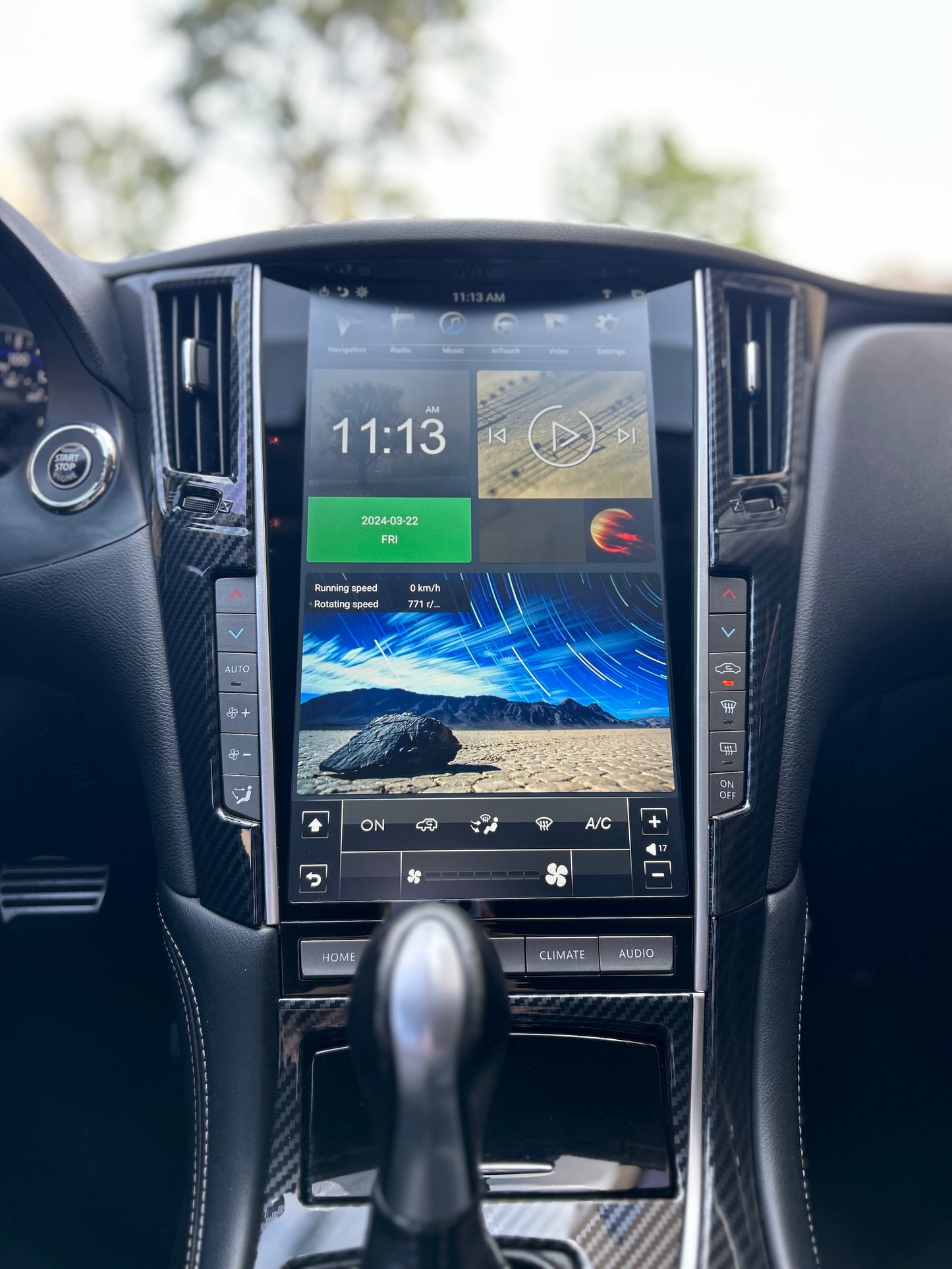 13.6" ANDROID 9/14 FAST BOOT VERTICAL SCREEN NAV RADIO FOR INFINITI Q50 Q60
