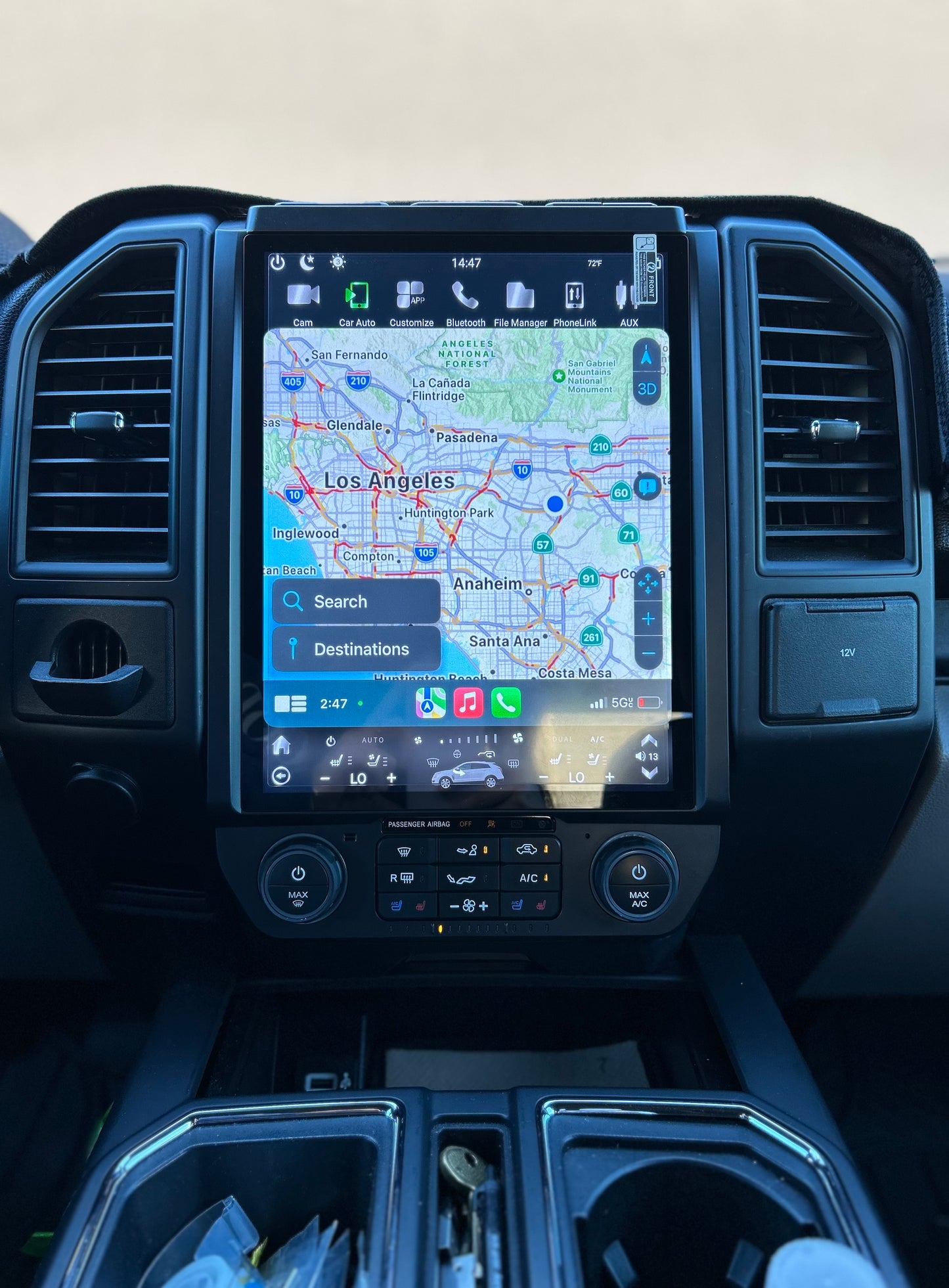 13” Android 13/14 Vertical Screen Navigation Radio for Ford F-150 F-250 F-350 F-450 F-550 2015-2020