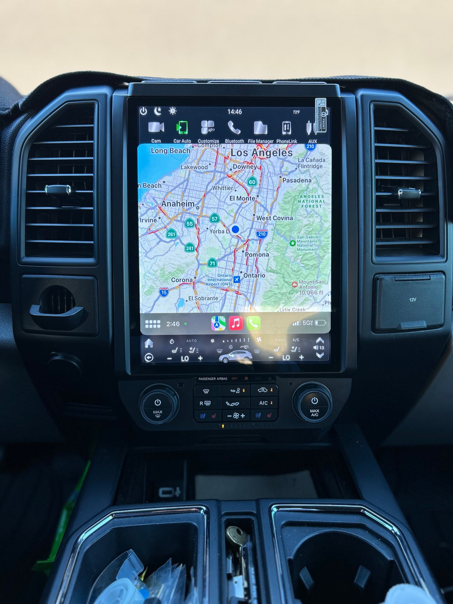 13” Android 13/14 Vertical Screen Navigation Radio for Ford F-150 F-250 F-350 F-450 F-550 2015-2020