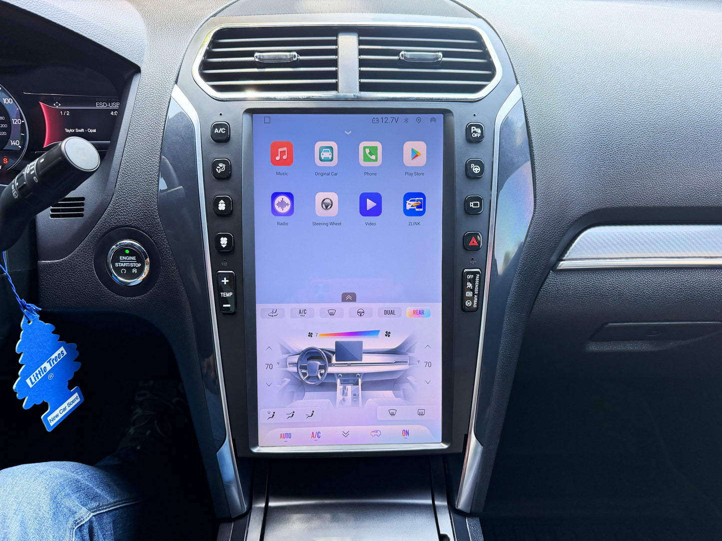 13.6" Android 13/14 Vertical Screen Navigation Radio for Ford Explorer 2011 - 2019