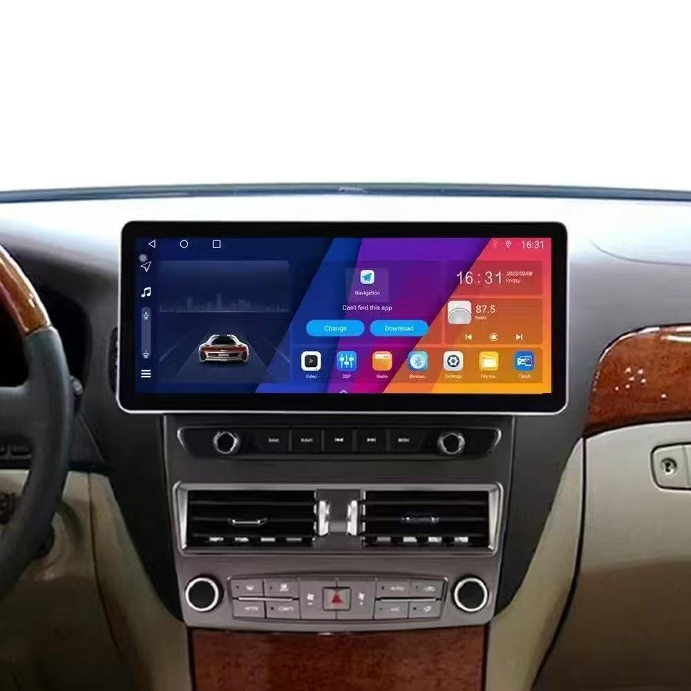 12.3 Inch Android 14 Universal Car Radio Stereo Android Auto Carplay for Lexus LS430 2004-2005