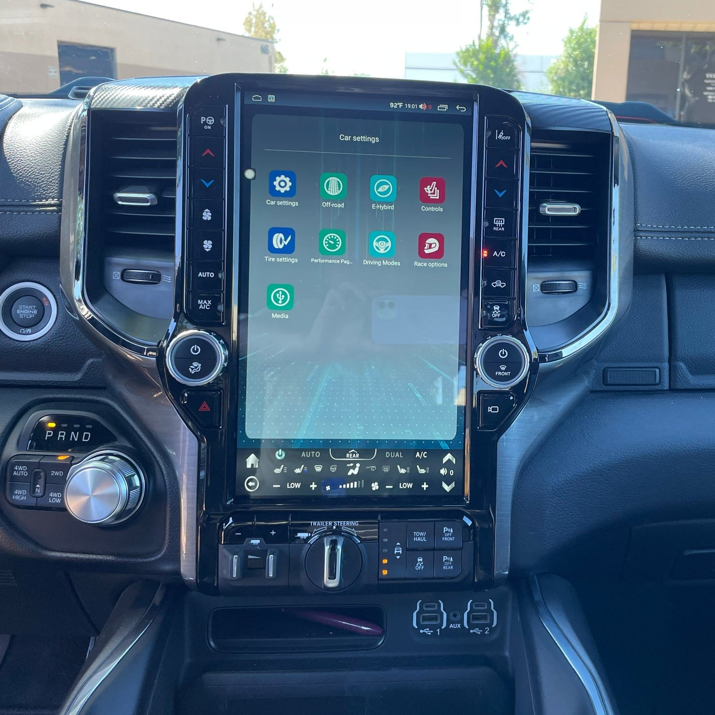 13.6” Android 12 Vertical Screen Navigation Radio for Dodge Ram 2019- 2024 | Phoenix Automotive