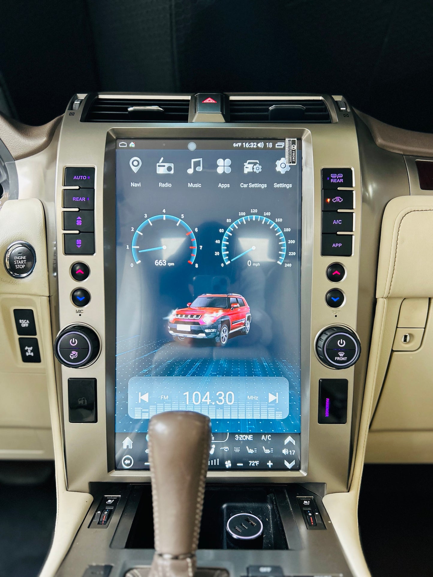 15.6" Android 12 Fast boot Navigation Radio for Lexus GX 400 GX 460 2010 - 2021