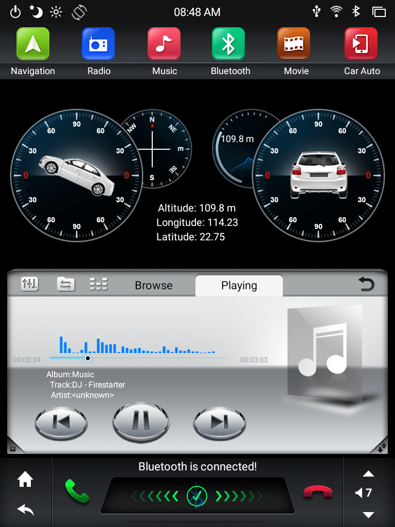 10.1" Universal Android 10.0 Navigation Radio with double Din one Din | Phoenix Automotive