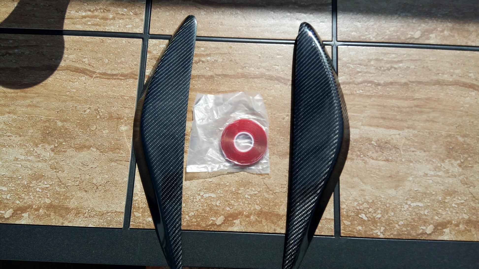 Pair of 2013 - 2015 NISSAN ALTIMA / TEANA headlight eyelids eye lids eyebrow Carbon Fiber style | Phoenix Automotive