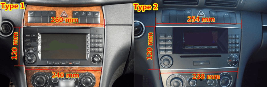 8.8" Octa-core Metal Trim Android Navigation Radio for Mercedes Benz C CLK W203 C200 C230 C320 CLK350 | Phoenix Automotive