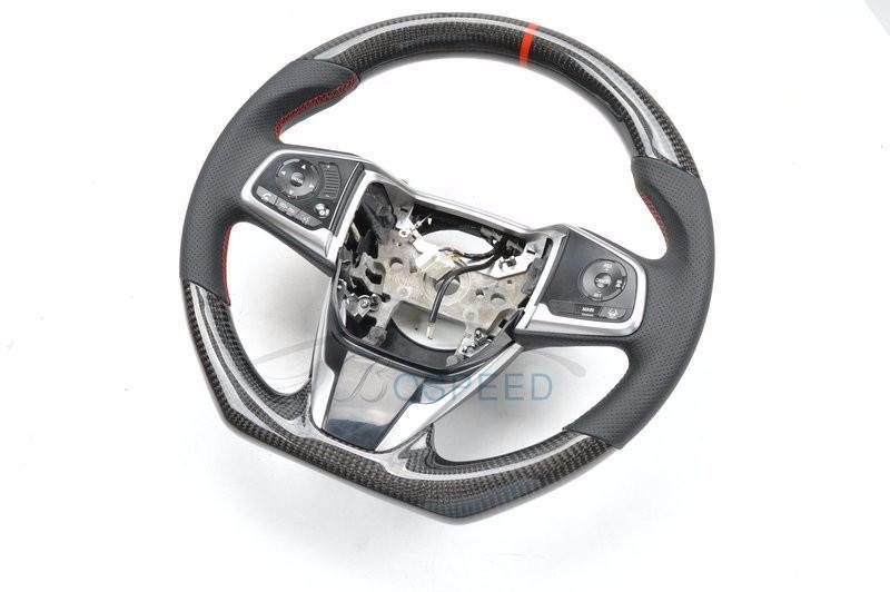 Custom-made Carbon fiber Steering Wheel for 2016 - 2017 Honda Civic Color & Design Customizable | Phoenix Automotive