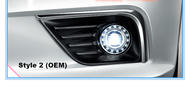 Pair Direct Bolt-on LED Fog Light Assembly Lamp for Nissan Rogue 2008 - 2016 | Phoenix Automotive