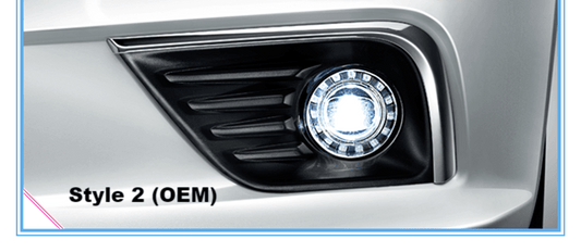 Pair Direct Bolt-on LED Fog Light Assembly Lamp for Nissan Murano 2015 - 2017 | Phoenix Automotive