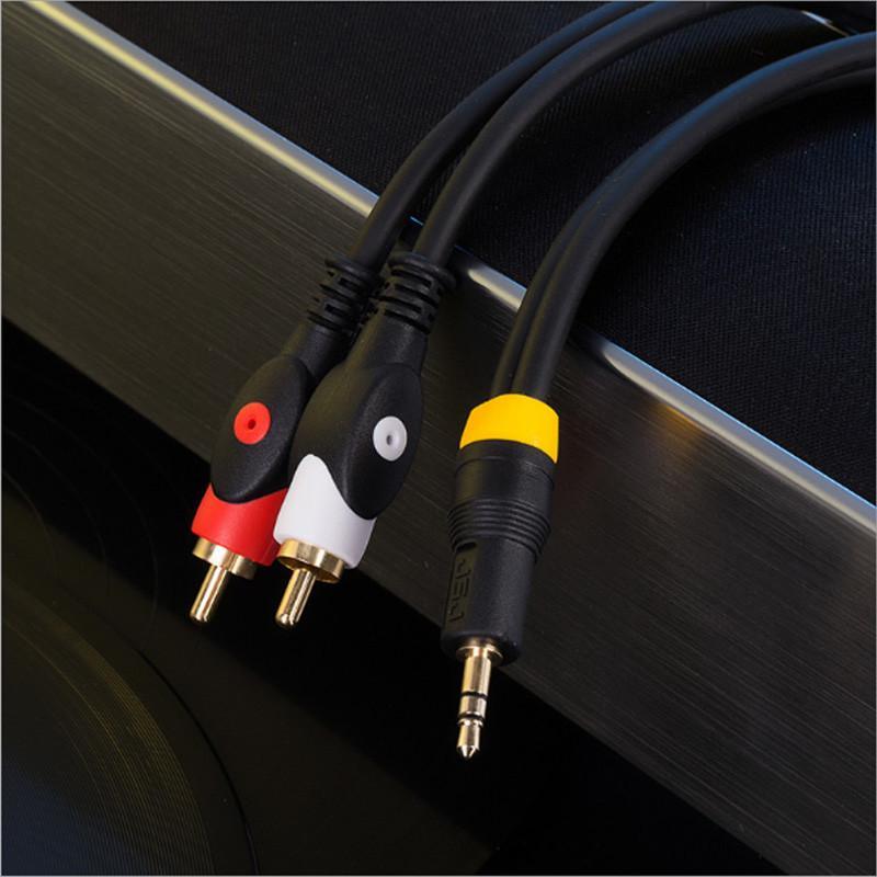 3.5mm to 2-Male RCA Adapter Cable AUX cable different length available | Phoenix Automotive
