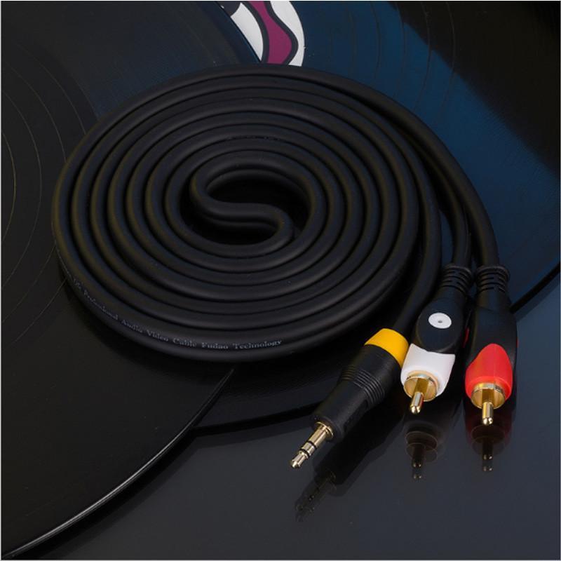 3.5mm to 2-Male RCA Adapter Cable AUX cable different length available | Phoenix Automotive