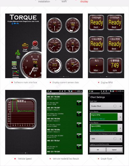 WiFi OBDII EML327 Adapter Scanner (Fits vertical screen units) - Smart Car Stereo Radio Navigation | In-Dash audio/video players online - Phoenix Automotive