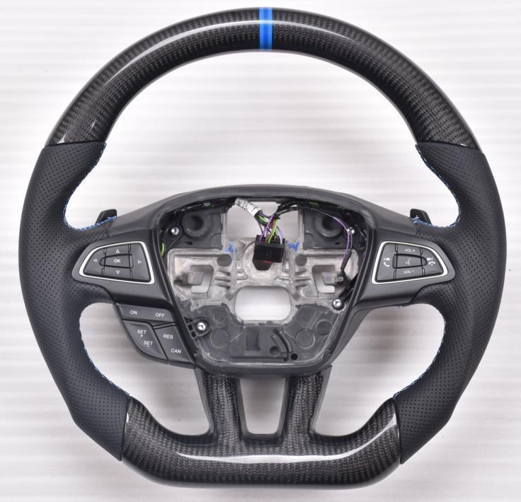 Custom-made Carbon fiber Steering Wheel for 2015 - 2017 Ford Focus Color & Design Customizable | Phoenix Automotive