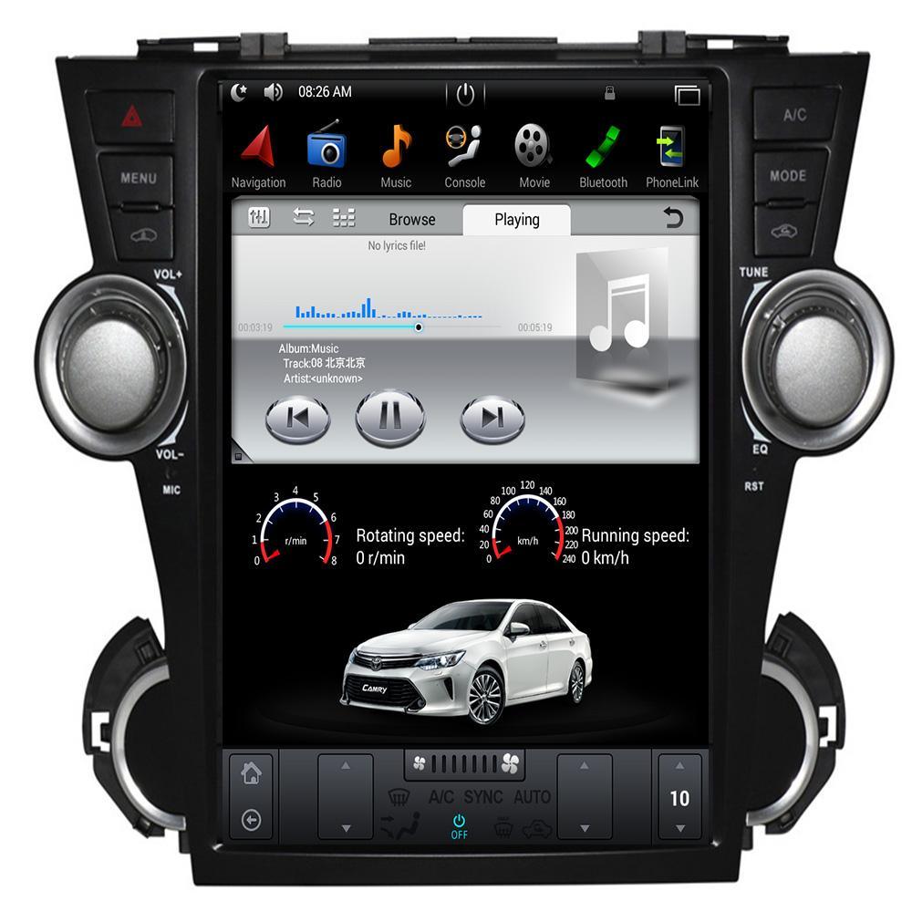 12.1" Android Navigation Radio for Toyota Highlander 2009 - 2013 | Phoenix Automotive