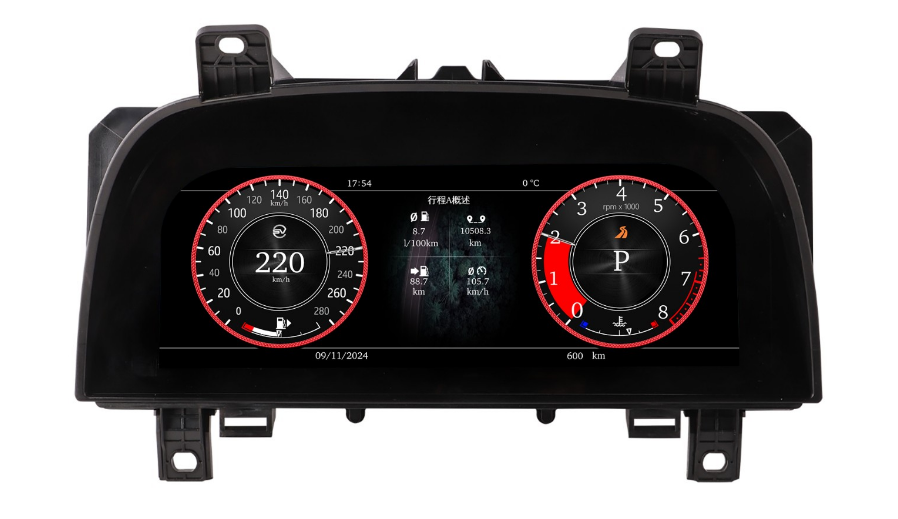 12.3 inch LCD Screen Digital Cluster Gauge for Land Rover 2010-2013 Range Rover Sport/Discovery 4 Speedometer Replacement Dashboard Instrument Cluster Digital Display Panel