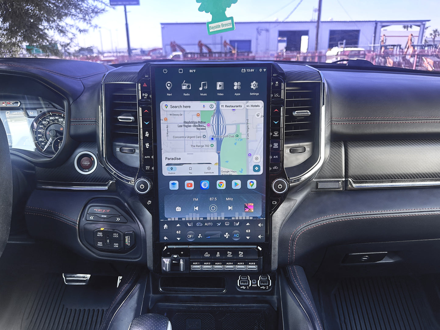 13.6/14.5” Android 13/14 Vertical Screen Navigation Radio for Dodge Ram 2019- 2024