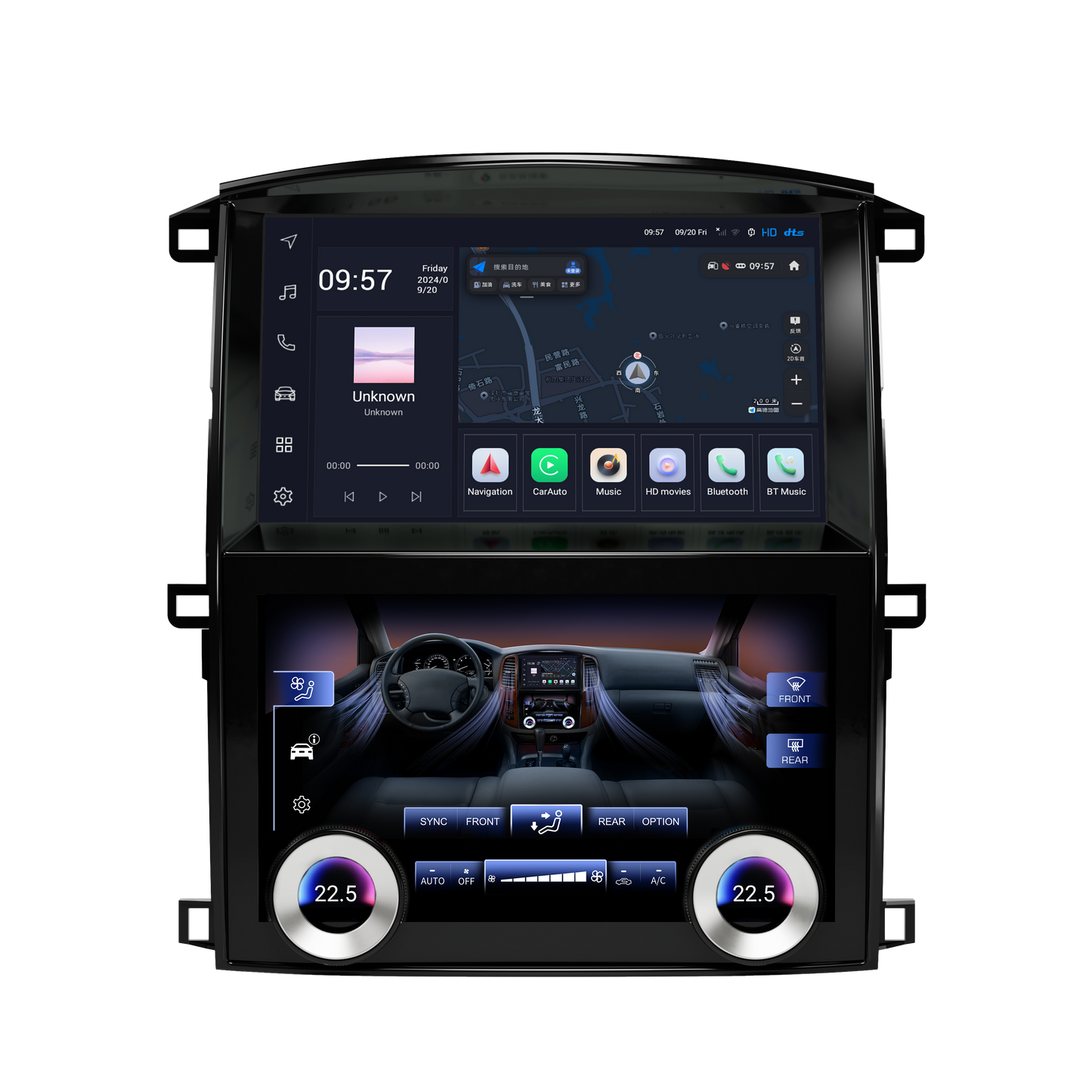 [G6 octa-core] 12.1" Vertical Screen Android 13 Fast boot Navi Radio for Lexus LX 470 2003 - 2007