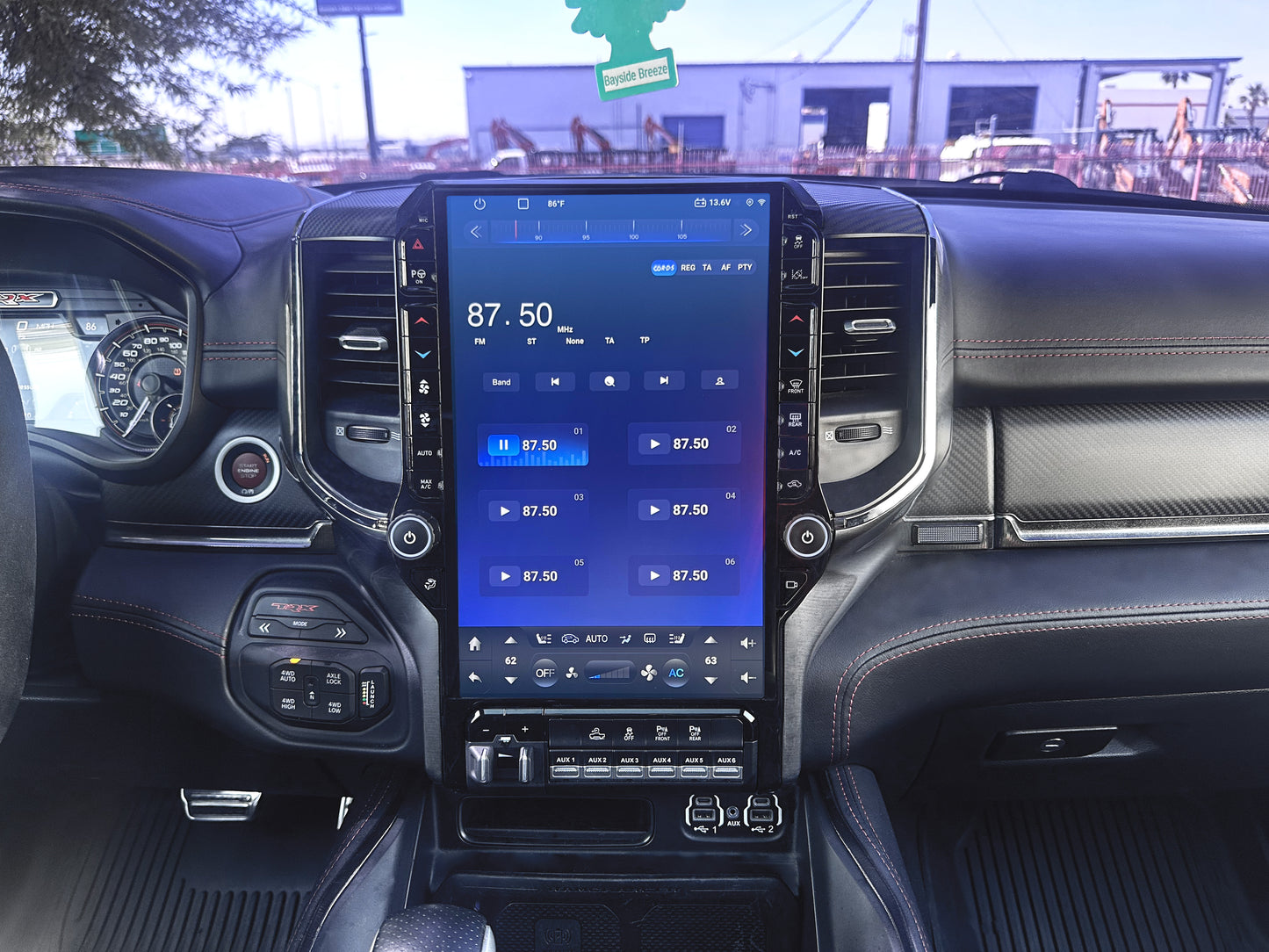 13.6/14.5” Android 13/14 Vertical Screen Navigation Radio for Dodge Ram 2019- 2024