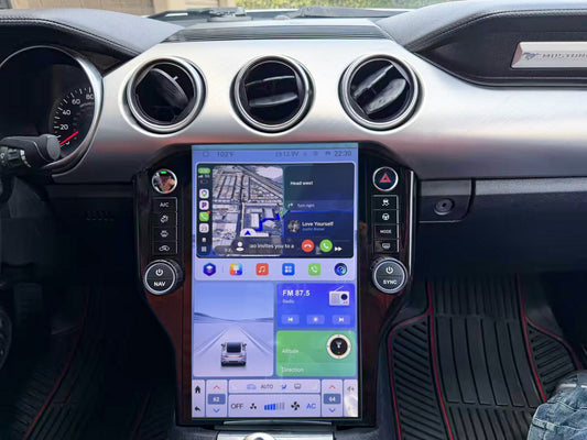 14.5" Android 14 Fast Boot Vertical Screen Navigation Radio for Ford Mustang 2015 - 2023