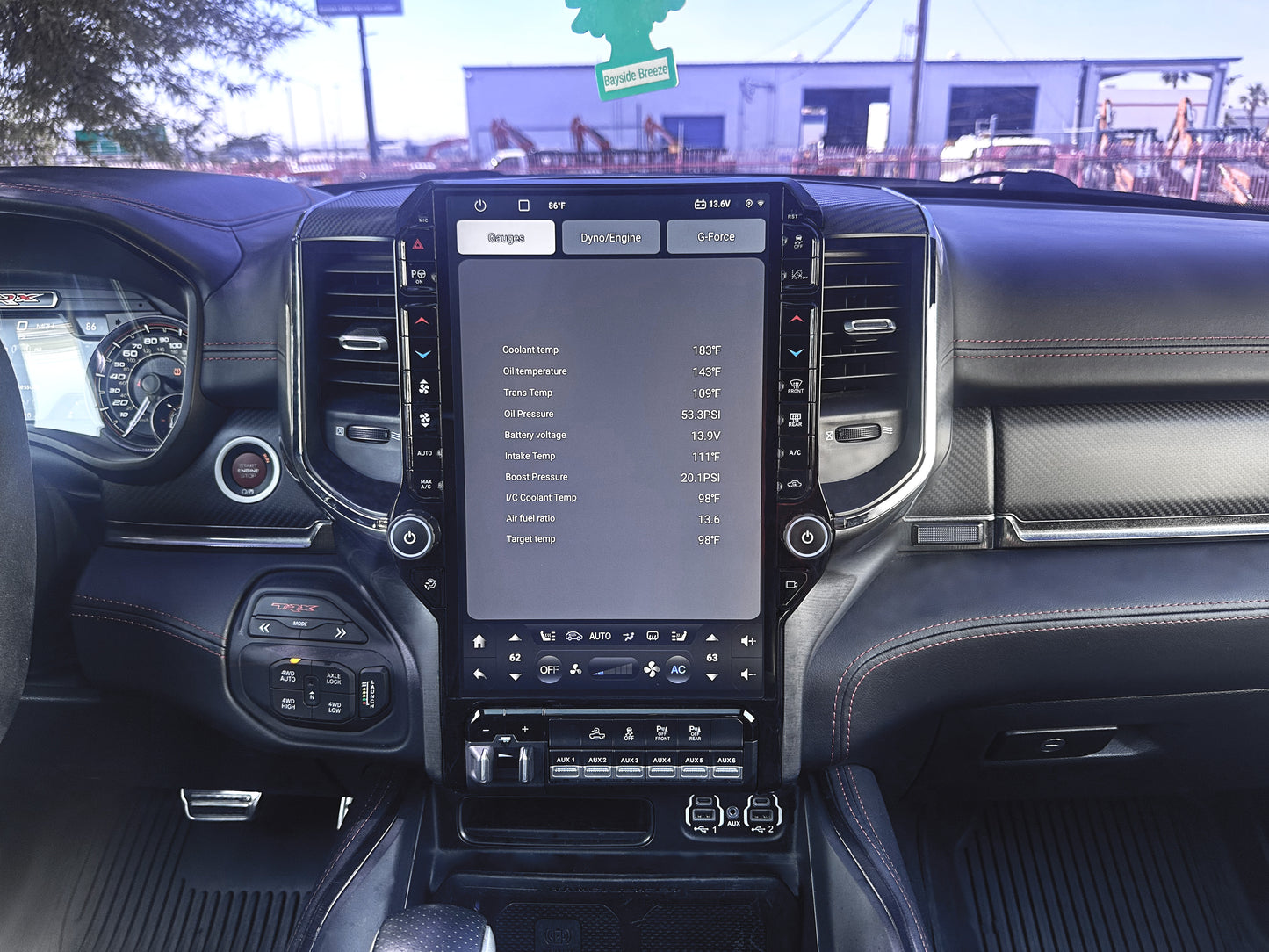 13.6/14.5” Android 13/14 Vertical Screen Navigation Radio for Dodge Ram 2019- 2024