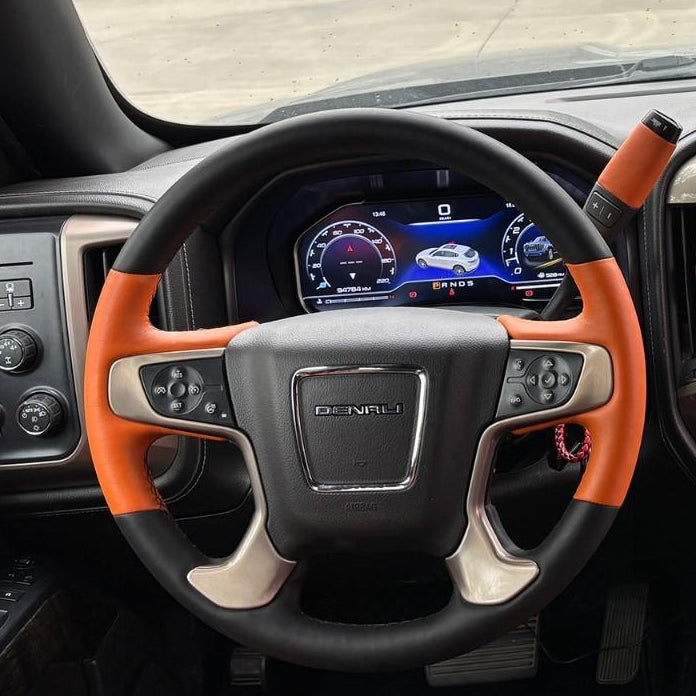 12.3 inch LCD Screen Digital Cluster Gauge for Chevrolet Silverado 2014-2018 Speedometer Replacement Dashboard Instrument Cluster Digital Display Panel