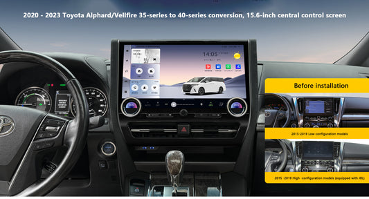 15.6" Android 12/13 Fast boot Horizontal Screen Navi Radio for Alpha 35 to 40 series