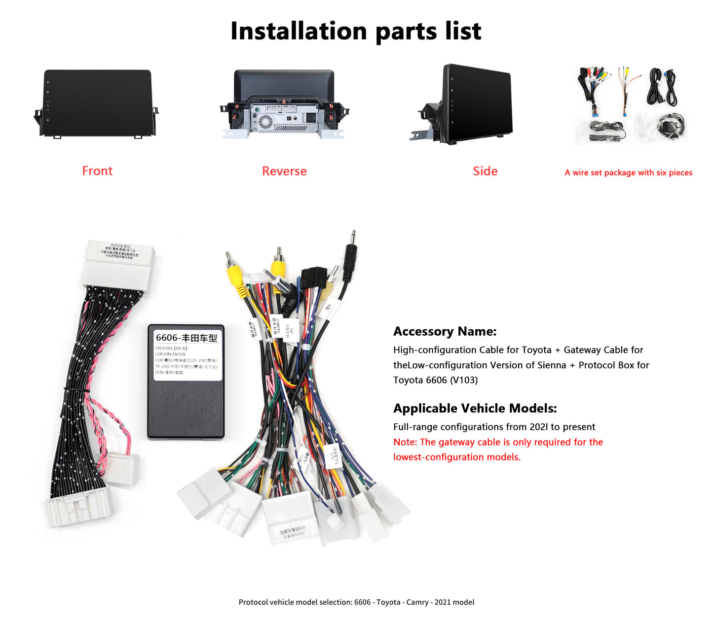 11.5" Android 12/13 Fast boot Horizontal Screen Navi Radio for TOYOTA CAMRY 2021-2023