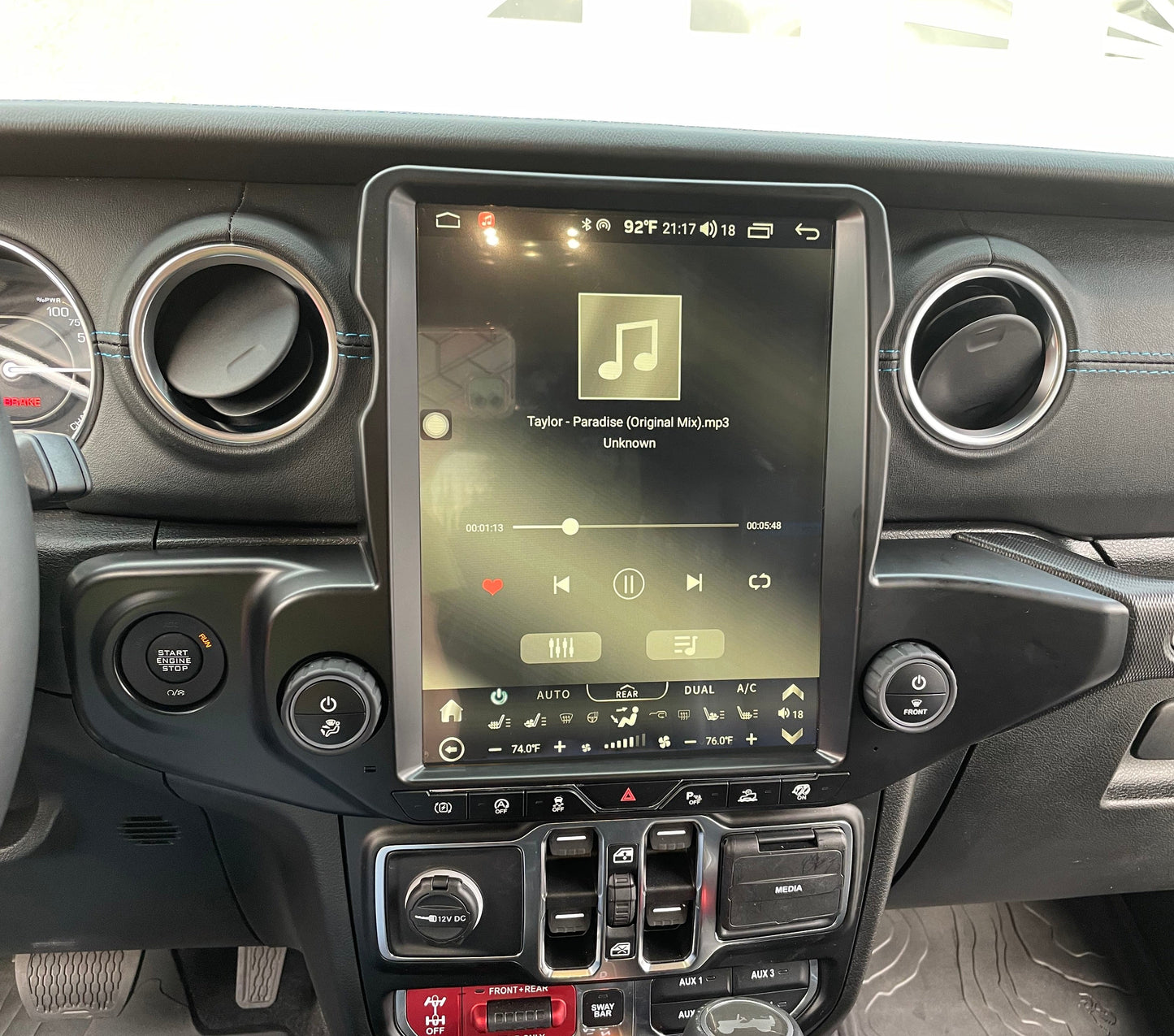 [ Hot-sale ] 12.1” Android 13 Vertical Screen Navigation Radio for Jeep Wrangler JL 2018 - 2023 In-Dash audio/video players head unit stereo online Phoenix Automotive Android Radio Tesla-style T-style XL Large screen Vertical screen big screen Linkswell inc x knob joying Aucar auto AutoTecPro Navigation Systems Rhino dasaita American muscle nifty city merge screens seicane car radio