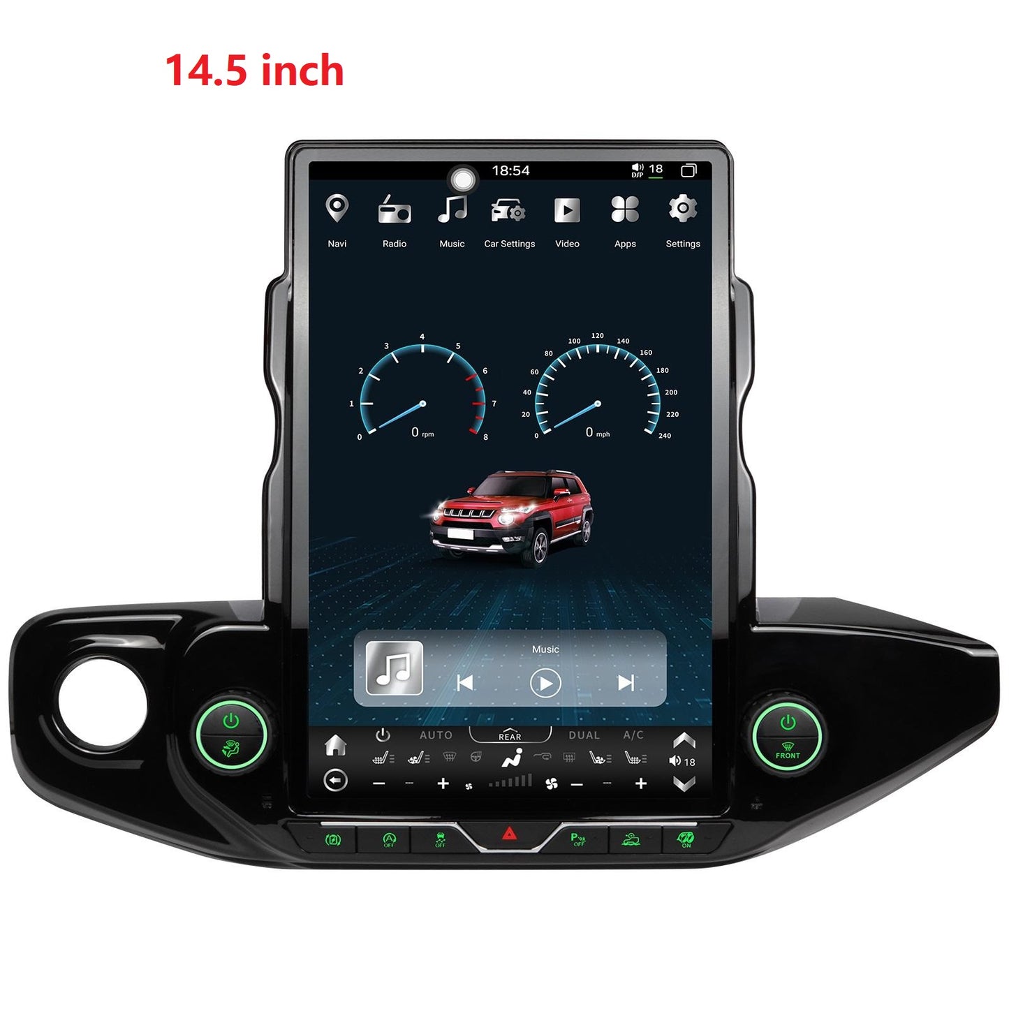 [ Hot-sale ] 14.5/12.1”Android 13 Vertical Screen Navigation Radio for Jeep Wrangler/Rubicon/Gladiator 2018 - 2023