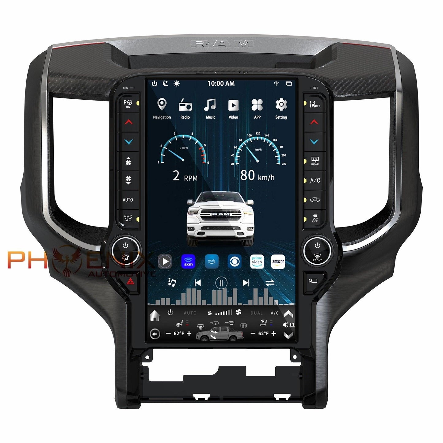 [Open box] 13.6” Android 12 Vertical Screen Navigation Radio for Dodge Ram 2019- 2024 In-Dash audio/video players head unit stereo online Phoenix Automotive Android Radio Tesla-style T-style XL Large screen Vertical screen big screen Linkswell inc x knob joying Aucar auto AutoTecPro Navigation Systems Rhino dasaita American muscle nifty city merge screens seicane car radio