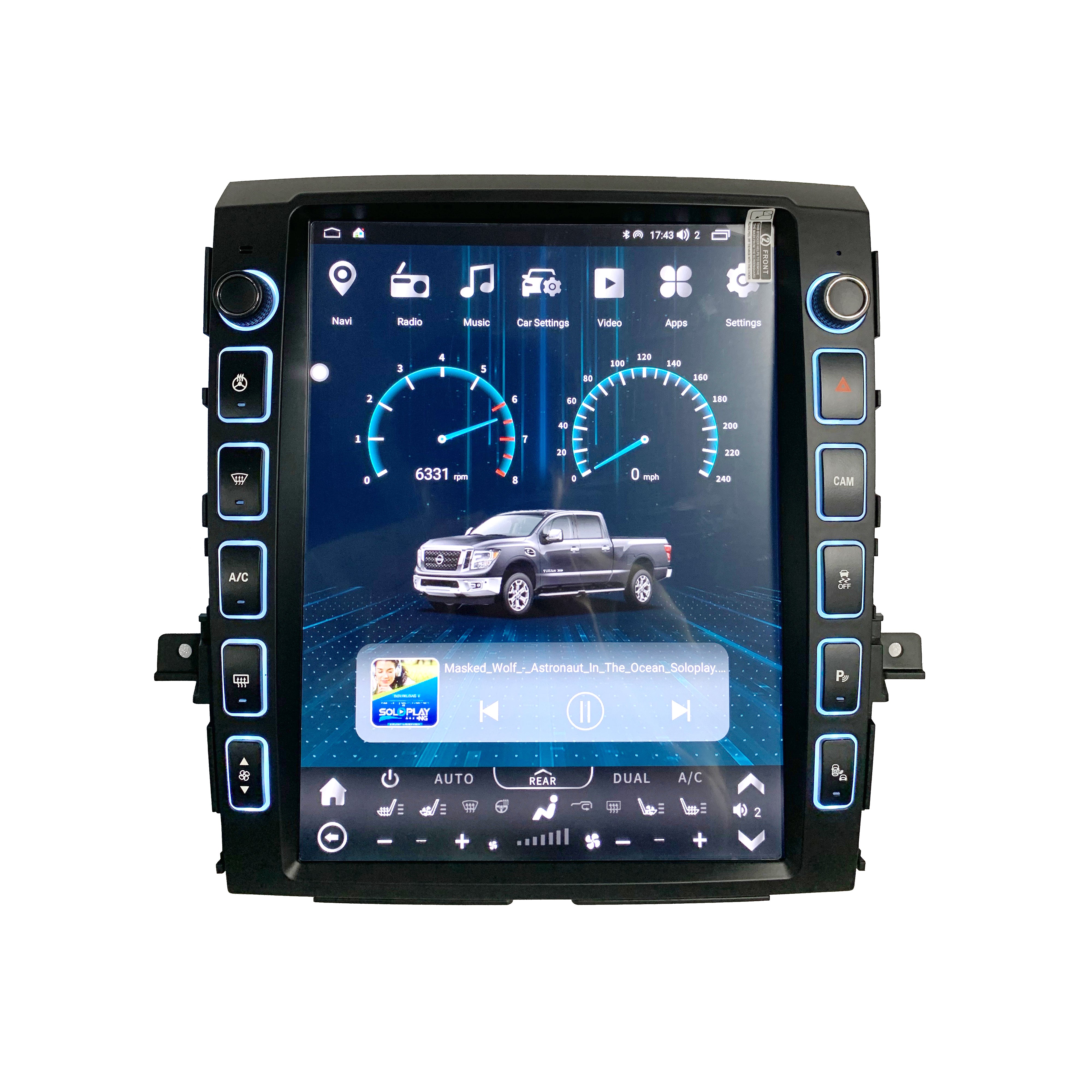 13 Android 12 Vertical Screen Navigation Radio for Nissan Titan