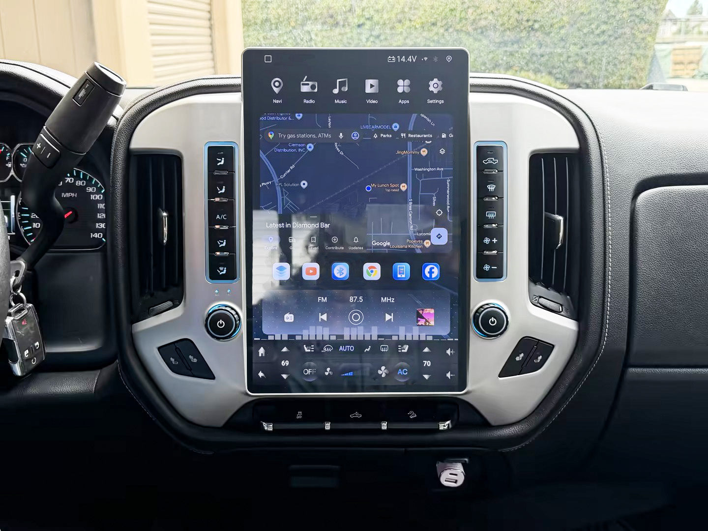 [ Qualcomm6125/S7865 ] [Special Edition] 12.1/14.5" Android 13/14 Fast boot Navi Radio for Chevy Silverado GMC SIERRA 2014 - 2019