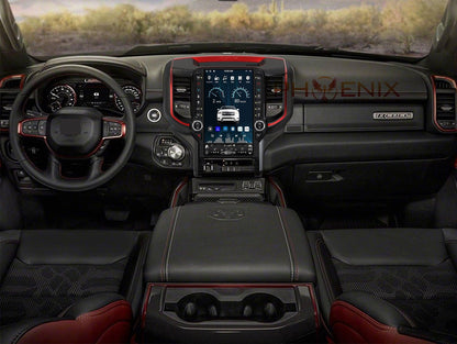 [Open box] 13.6” Android 12 Vertical Screen Navigation Radio for Dodge Ram 2019- 2024 In-Dash audio/video players head unit stereo online Phoenix Automotive Android Radio Tesla-style T-style XL Large screen Vertical screen big screen Linkswell inc x knob joying Aucar auto AutoTecPro Navigation Systems Rhino dasaita American muscle nifty city merge screens seicane car radio