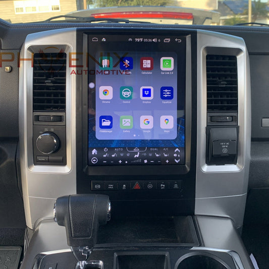 12.1“ or 13" Android 13 Fast boot Vertical Screen Navi Radio for Dodge Ram 2009 - 2018 | Phoenix Automotive