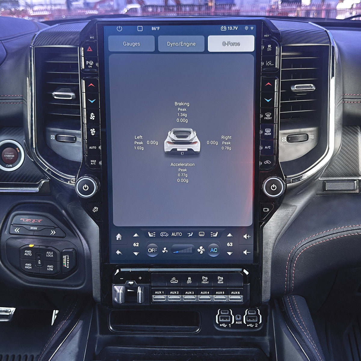 13.6/14.5” Android 13/14 Vertical Screen Navigation Radio for Dodge Ram 2019- 2024