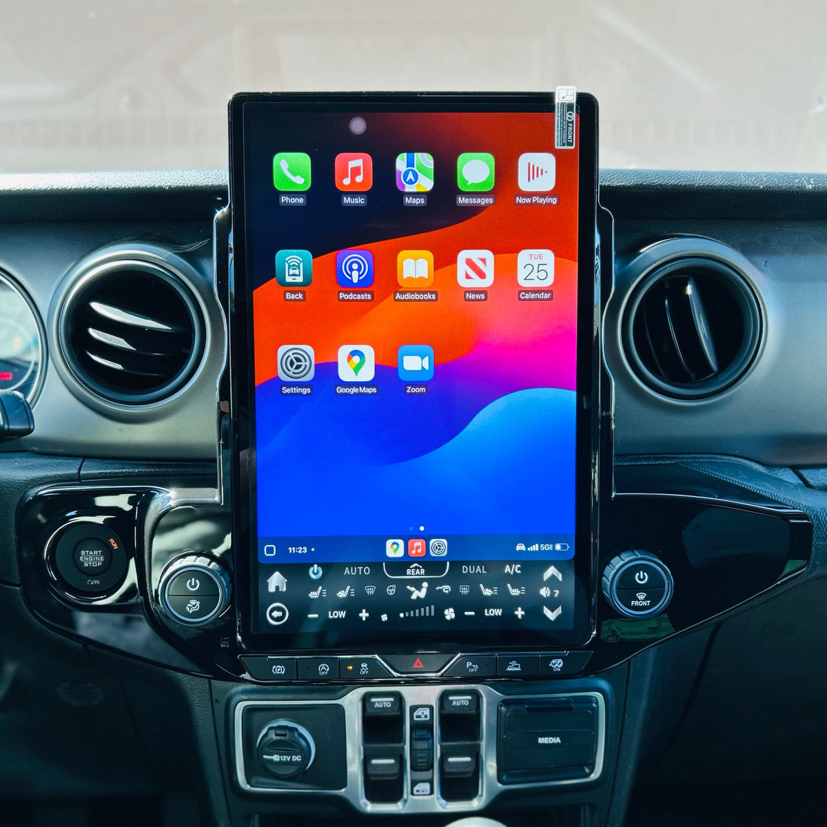 12.1/14.5” Android 13/14 Vertical Screen Navigation Radio for Jeep Wrangler JL 2018 - 2023