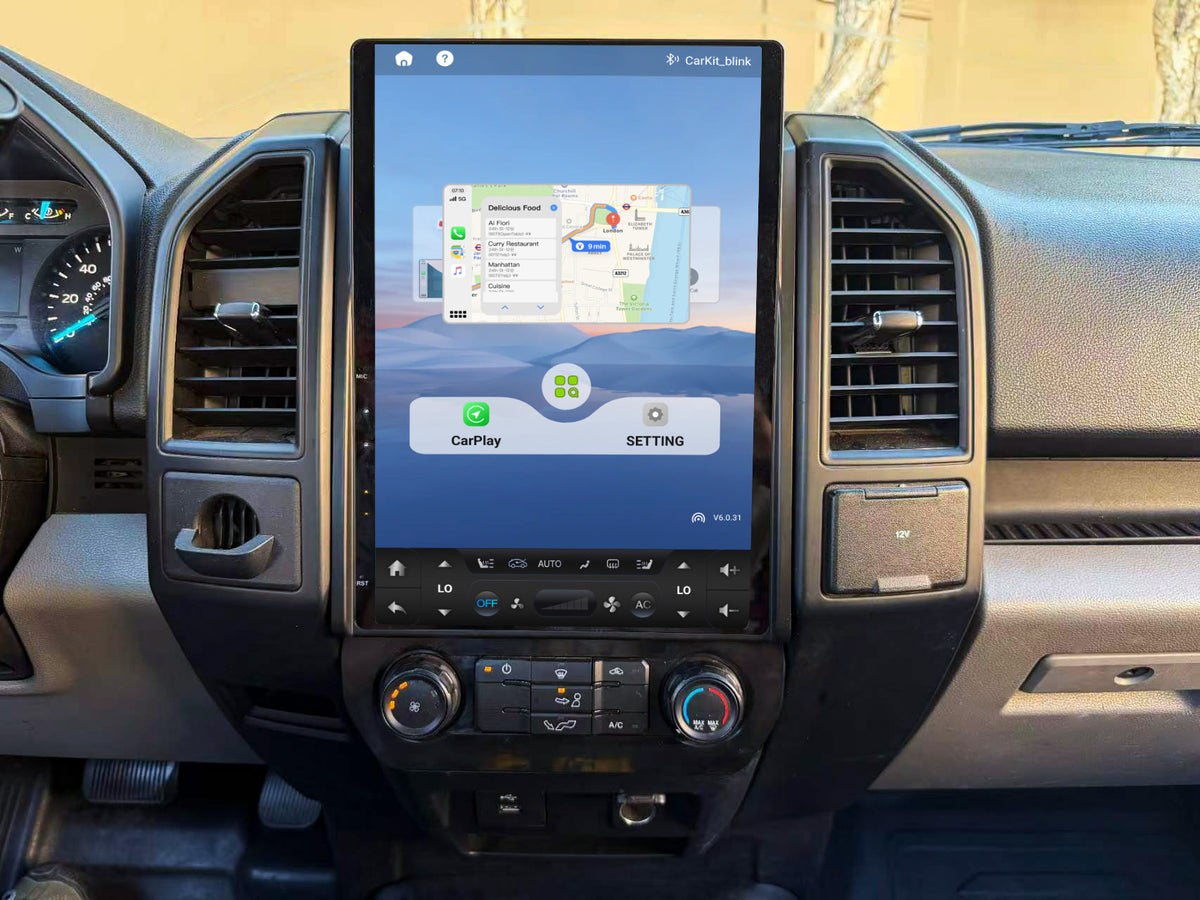 14.5” Android 14 Vertical Screen Navigation Radio for Ford F-150 F-250 F-350 F-450 F-550 2015-2020 Expedition 2018 - 2021