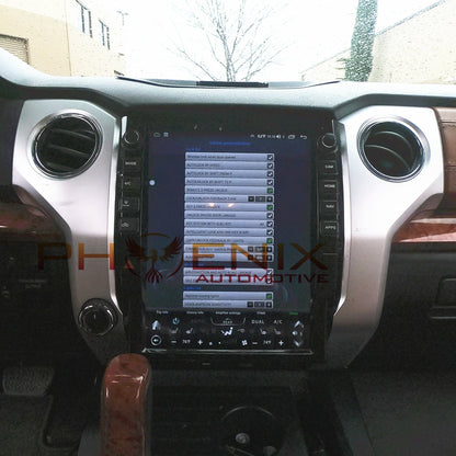 [ New ] 13” Android 13 Vertical Screen Navigation Radio for Toyota Tundra 2014 - 2021 In-Dash audio/video players head unit stereo online Phoenix Automotive Android Radio Tesla-style T-style XL Large screen Vertical screen big screen Linkswell inc x knob joying Aucar auto AutoTecPro Navigation Systems Rhino dasaita American muscle nifty city merge screens seicane car radio