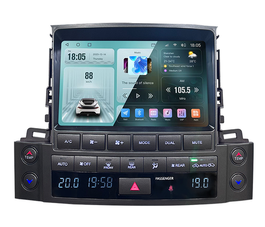 12.3 Inch Android 14 Universal Car Radio Stereo Android Auto Carplay for Lexus LX570 2007-2015