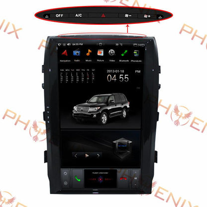 17" Vertical Screen Navi Radio for Toyota Land Cruiser LC200 2008 - 2015 - Smart Car Stereo Radio Navigation | In-Dash audio/video players online - Phoenix Automotive