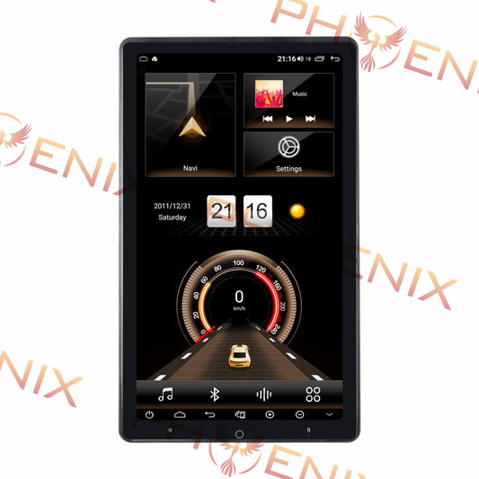 13.3" Android 10.0 Universal double din Navigation Radio with Motorized rotatable screen - Smart Car Stereo Radio Navigation | In-Dash audio/video players online - Phoenix Automotive