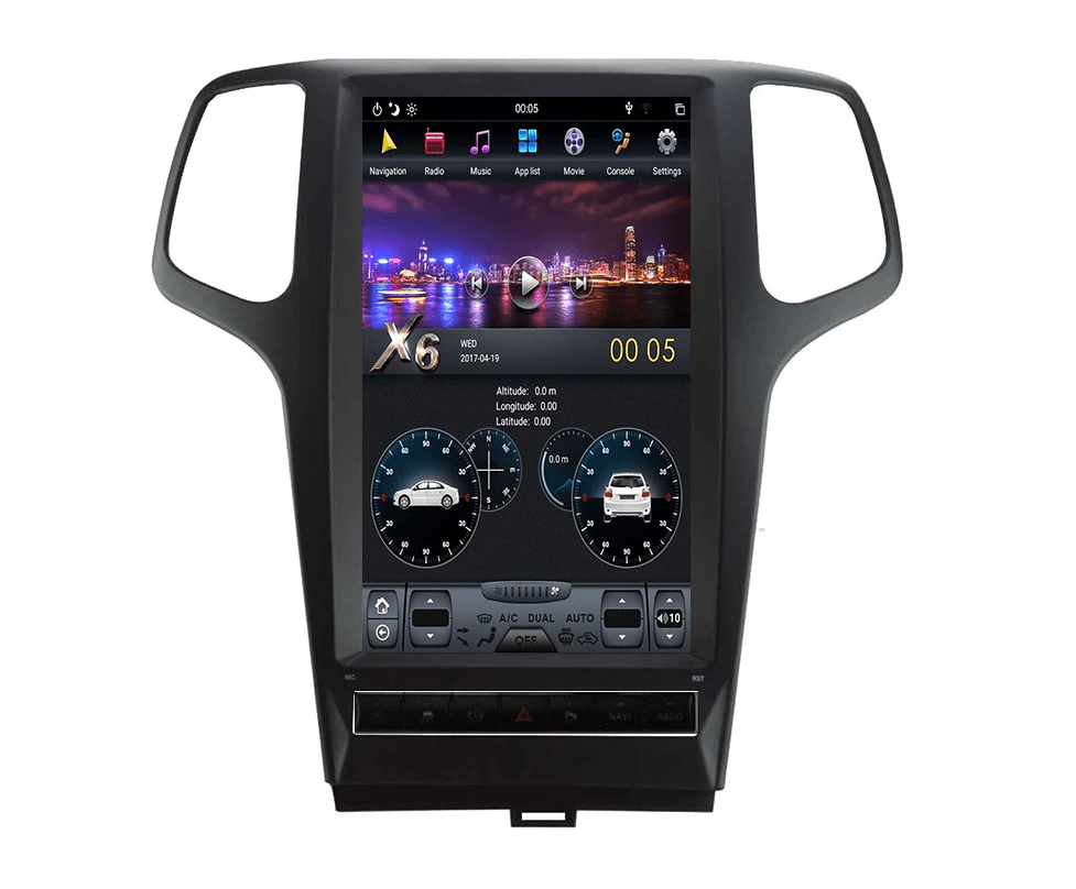 [Open-box] [PX6 Six-core] 13.6" Vertical Screen Android 9 Fast boot Navigation Radio for Jeep Grand Cherokee 2014 - 2022 - Smart Car Stereo Radio Navigation | In-Dash audio/video players onli