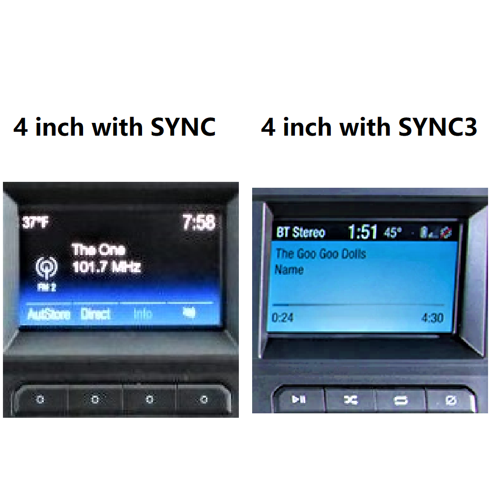 SYNC3 module 4.3 inch to 8 inch with touch control upgrade for Selected 2018 and later Ford Vehicles - Smart Car Stereo Radio Navigation | In-Dash audio/video players online - Phoenix Automot