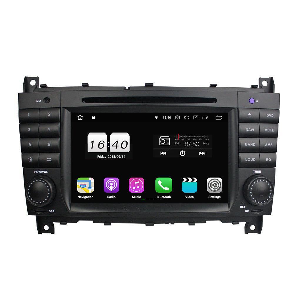 Krando 7 "Android 9.0 Car Navigation Benz C Class W203 2004-2007 Multimedia System For Audio Radio GPS DVD Player WIFI 3G DA