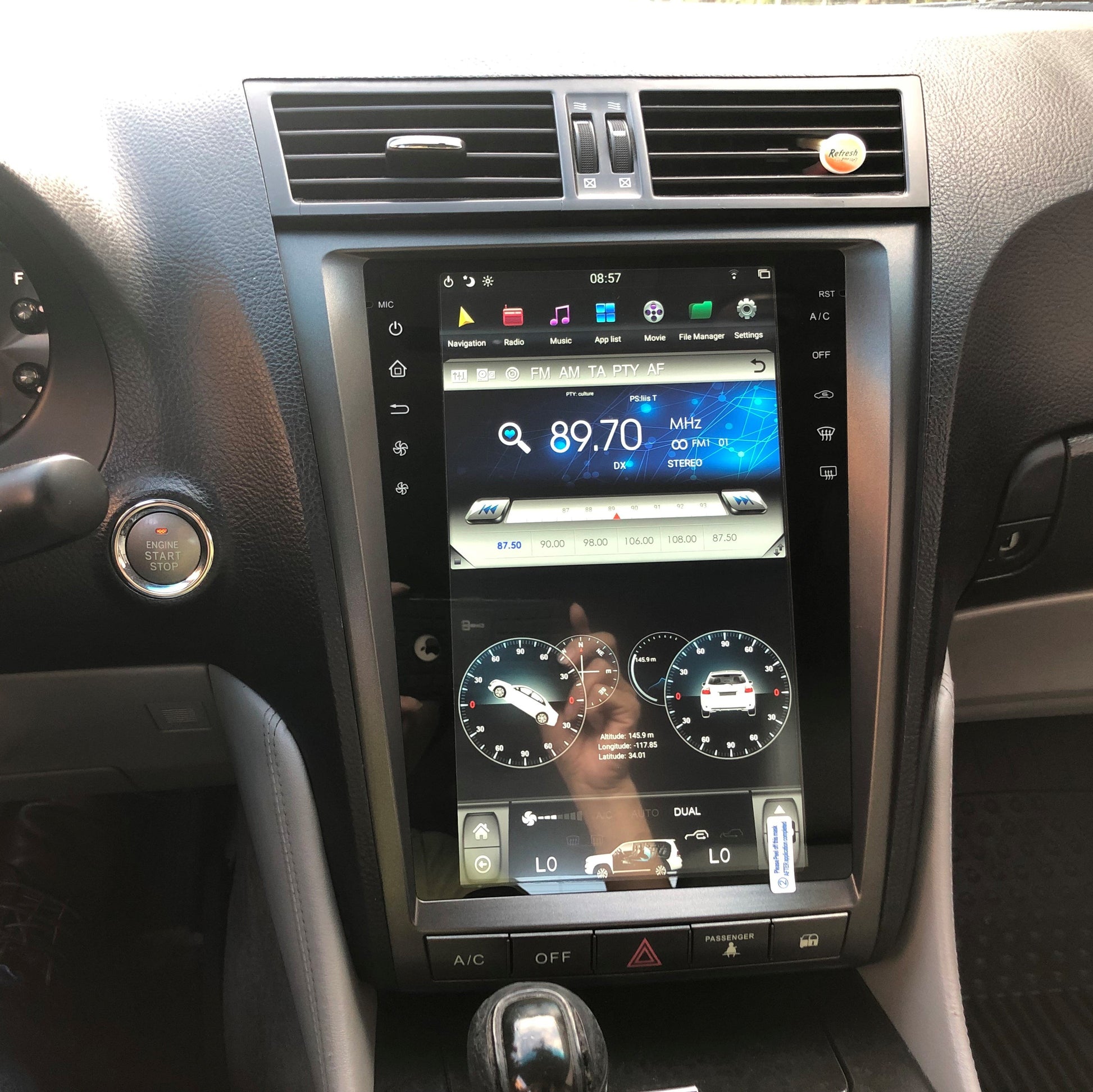 [ PX6 SIX-CORE ] 11.8" Vertical Screen Android 9 Fast boot Navigation Radio for Lexus GS 300 350 430 450h 460 2005 - 2011 - Smart Car Stereo Radio Navigation | In-Dash audio/video players onl