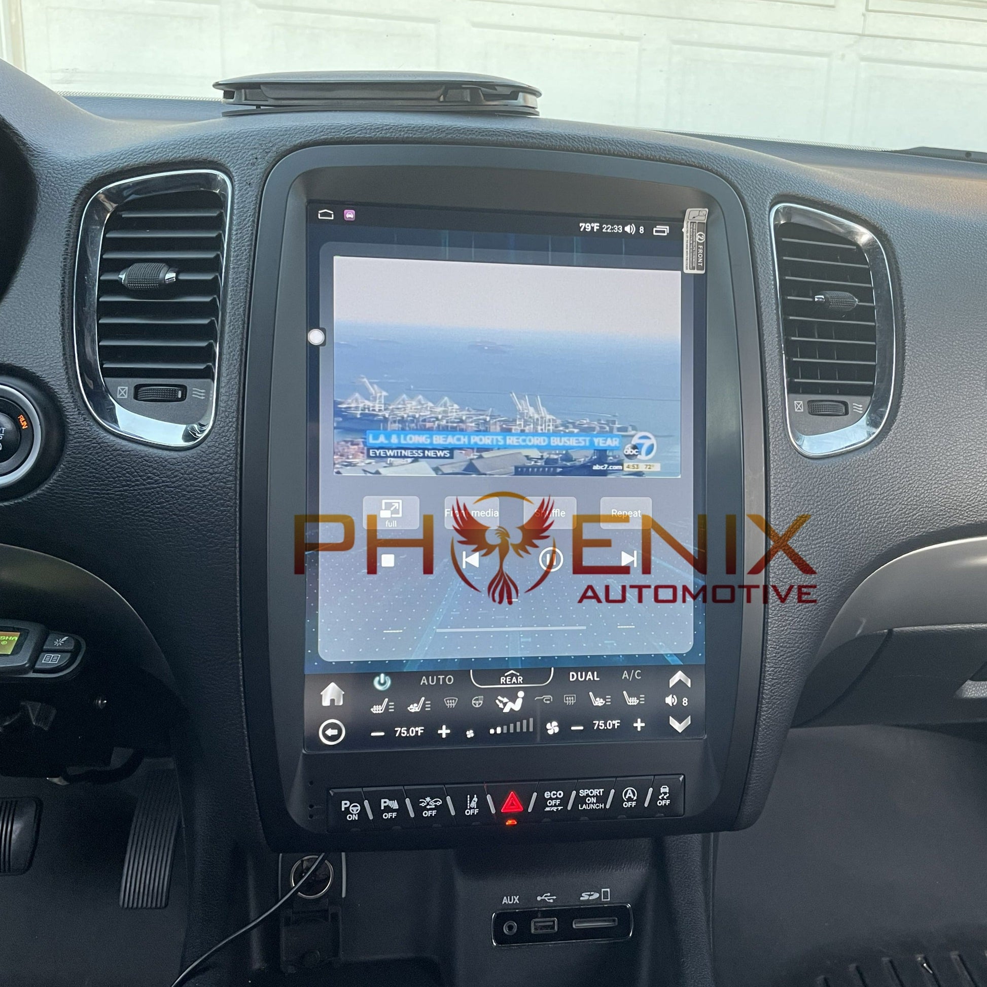 [Open box] 13” Android 10 Vertical Screen Navigation Radio for Dodge Durango 2011 - 2020 - Smart Car Stereo Radio Navigation | In-Dash audio/video players online - Phoenix Automotive