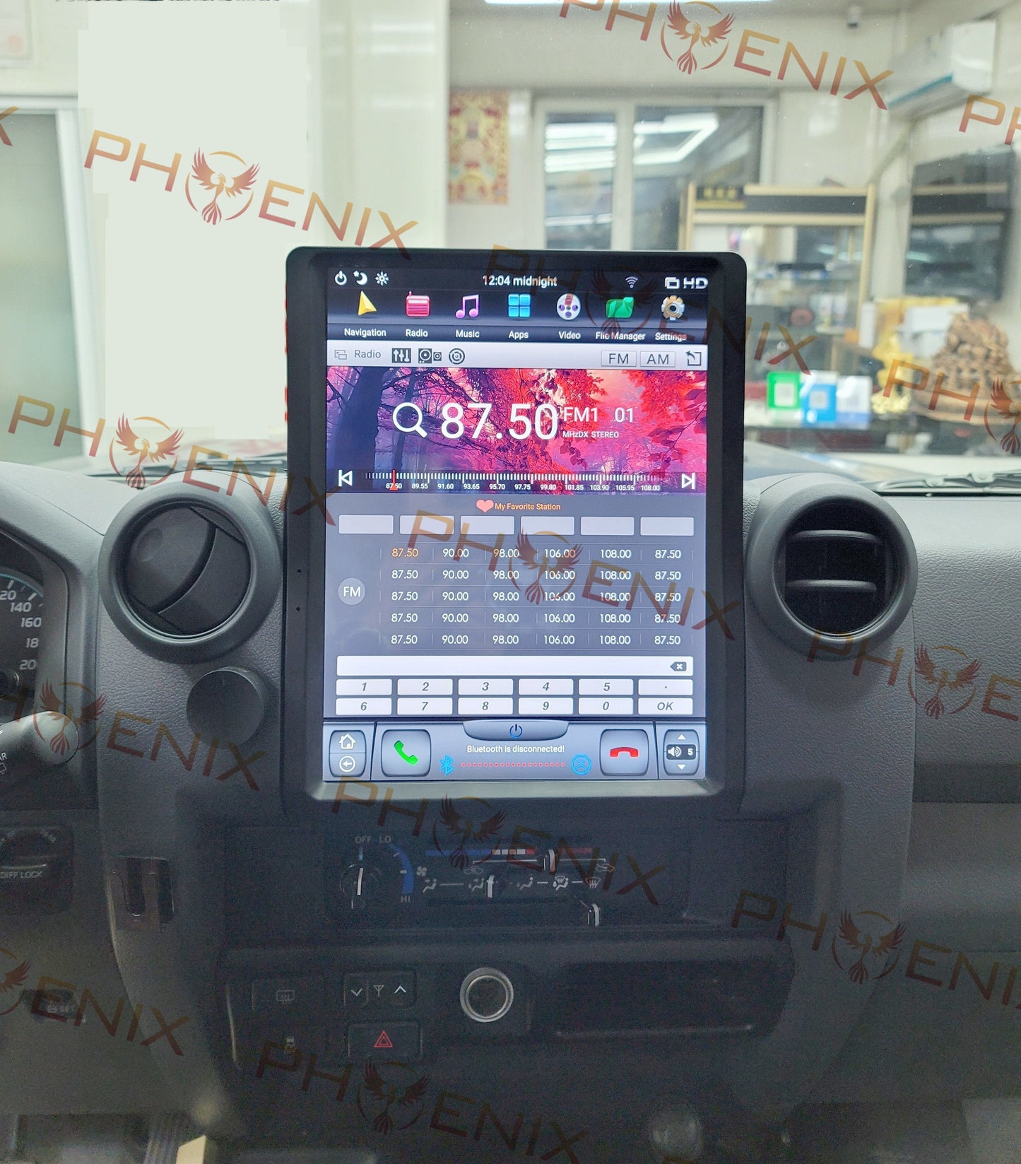 [ G6 octa-core ] 13" Vertical Screen Android 11 Fast Boot Navi Radio for Toyota Land Cruiser LC70 LC75 LC76 | Phoenix Automotive