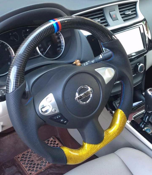 Custom-made Carbon fiber Steering Wheel for 2009 - 2014 Nissan Maxima Color & Design Customizable | Phoenix Automotive